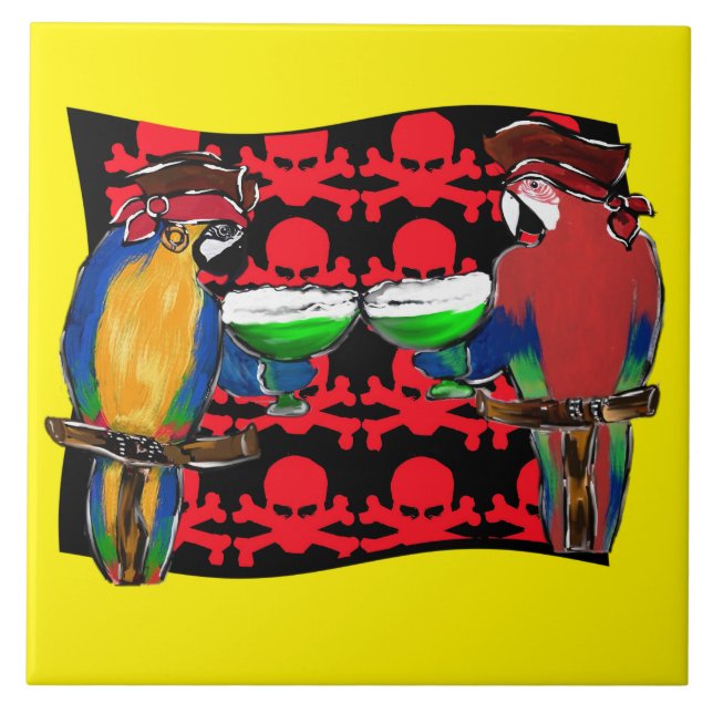 Carreau PIRATE Parrots (Devant)