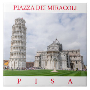 Carreau Pisa Piazza dei Miracoli céramique