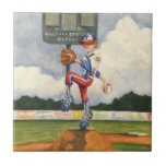 Carreau Pitcher de baseball sur Mound par Jay Throckmorton<br><div class="desc">Est-ce un curveball ou un slider ? Quoi qu'il en soit, ça vous arrive dans cet extraordinaire article de Jay Throckmorton. Un lanceur de baseball commande le monticule, se retrouvant pour livrer un lancer dans l'assiette. Offrez-le comme cadeau ou accrochez-le à votre mur et profitez de ce passe-temps américain !...</div>
