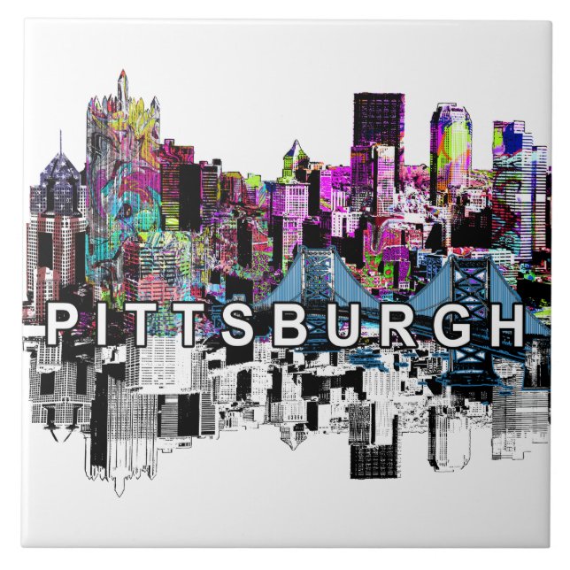 Carreau Pittsburgh, Pennsylvanie en graffiti (Devant)