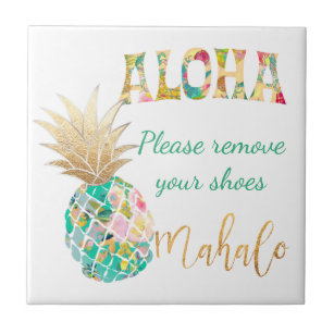 Carreau PixDezines Aloha Pineapples/DO-IT-YOURSELF arrière
