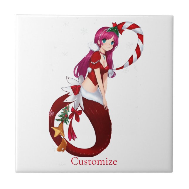 Carreau Pixie de Noël Mermaid Thunder_Cove (Devant)