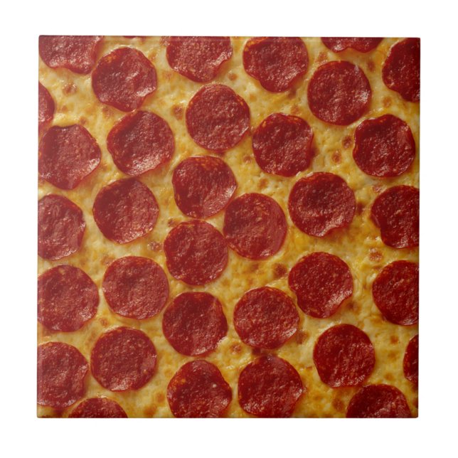 Carreau Pizza de pepperoni (Devant)