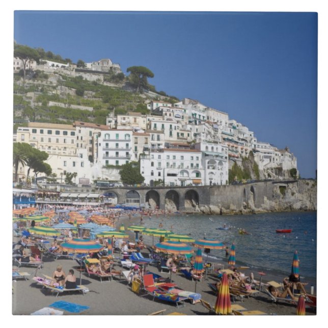 Carreau Plage à Amalfi, Campanie, Italie (Devant)
