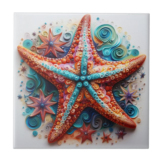 Carreau Plage côtière marine de Starfish (Devant)