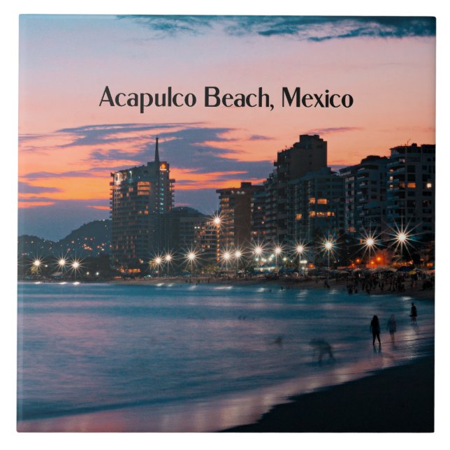 Carreau Plage d'Acapulco, Mexique (Devant)
