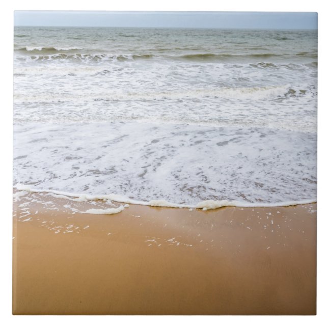Carreau Plage de sable vue rivage carrelage en céramique (Devant)