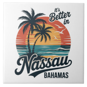 Carreau Plage d'été à Nassau Bahamas