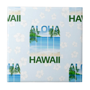 Carreau Plage d'été de l'île d'Aloha Hawaii