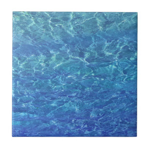 Carreau Plage Eau Océan Bleu Mer Piscine Décor Cadeau