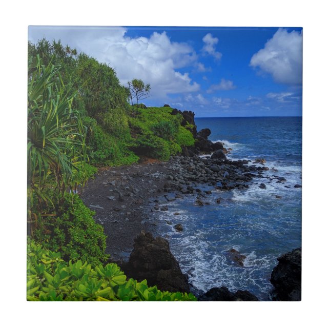 Carreau Plage tropicale de Maui Hawaiian Island (Devant)