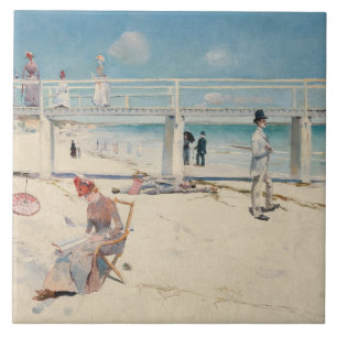 Carreau Plage (Vacances à Mentone) (Art australien)
