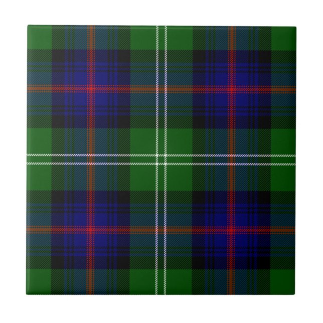 Carreau plaid bleu vert de tartan du sud (Devant)