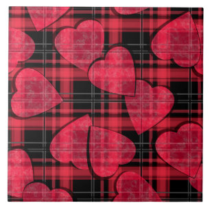 Carreau Plaid d'amour