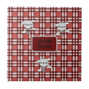 Carreau Plaid rouge et blanc