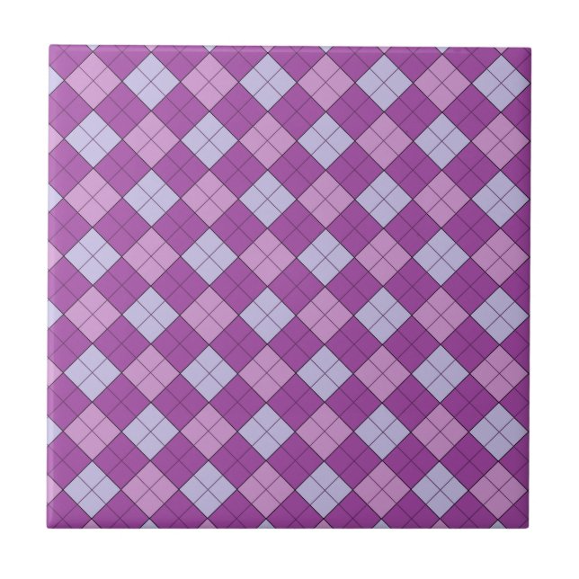 Carreau Plaid violet (Devant)