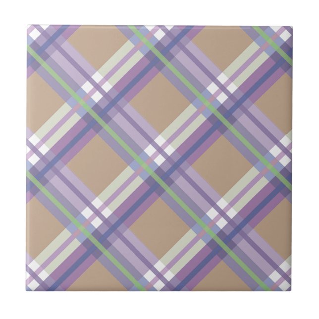 Carreau Plaids, contrôles, lavande de sable de tartans et (Devant)