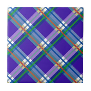 Carreau Plaids, contrôles, tartans bleus