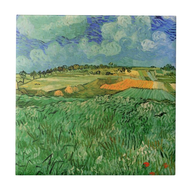 Carreau Plaine près d'Auvers de Vincent van Gogh (Devant)