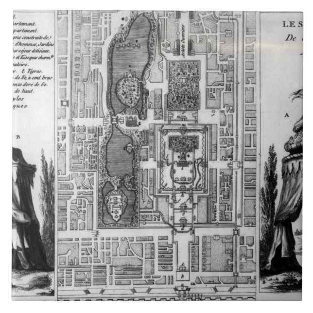 Carreau Plan des jardins de l'empereur de Pékin, de (Devant)