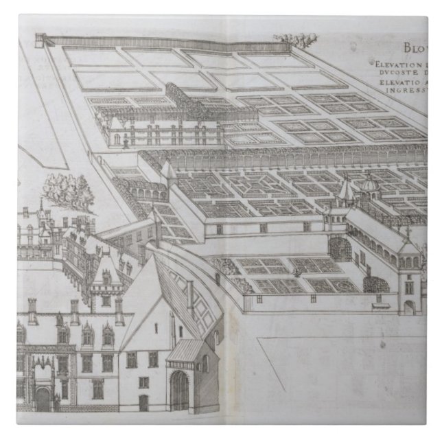 Carreau Plan des jardins et du Chateau de Gaillo inclus (Devant)