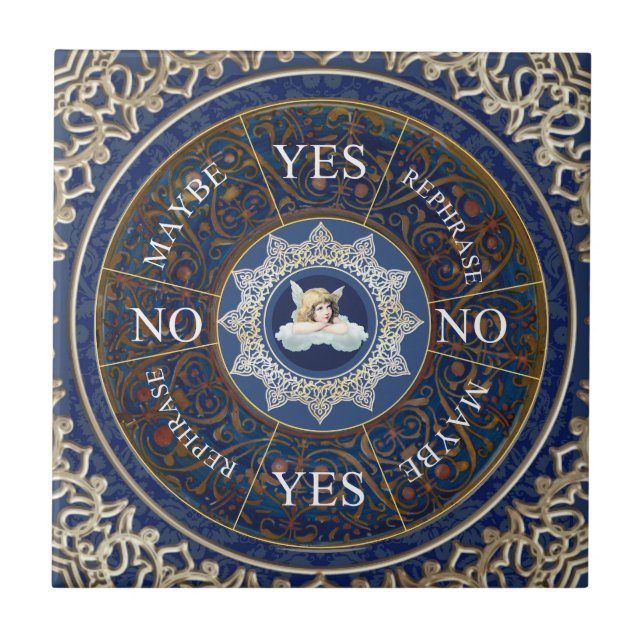 Carreau Planche à Pendule Diviser Jeu Angel Bleu (Devant)