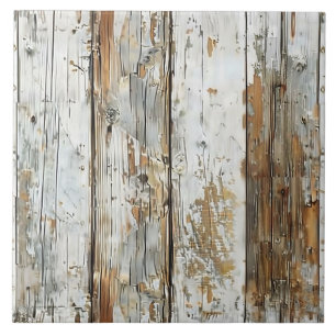 Carreau Planche en bois rustique patiné