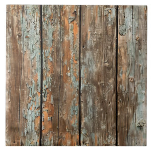 Carreau Planche rustique en bois patiné