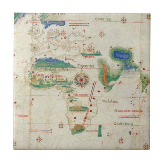 Carreau Planisphere | 1502 de Cantino (Devant)