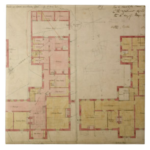 Carreau Plans pour la Chambre rouge, bruyère de Bexley,