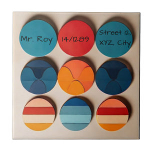 Carreau Plaque d'accueil personnalisée Moderne du milieu d