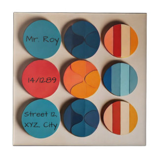 Carreau Plaque d'accueil personnalisée Moderne du milieu d