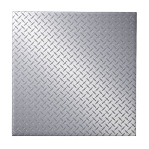 Carreau Plaque diamant en acier brillant