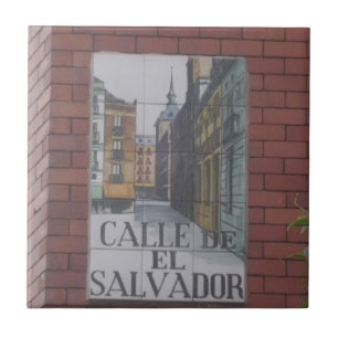 Carreau Plaques de rue des tuiles de Madrid