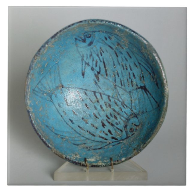 Carreau Plat décoré des poissons (faience) (Devant)