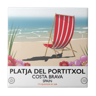 Carreau Platja del Portitxol, Costa Brava, Espagne