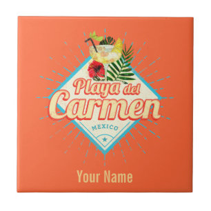 Carreau Playa del Carmen Mexique Retro Cocktail Vintage