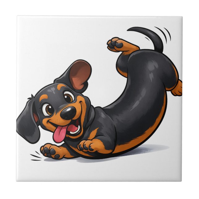 Carreau Playful Dachshund Puppy  (Devant)