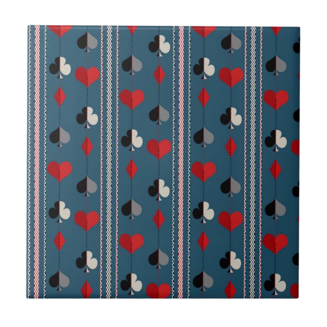 Carreau Playing card symbols. For poker lovers. (Devant)