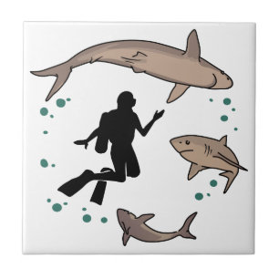 Carreau Plongeur et requins