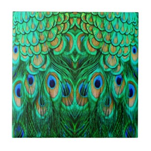 Carreau Plumes de paon glorieuses