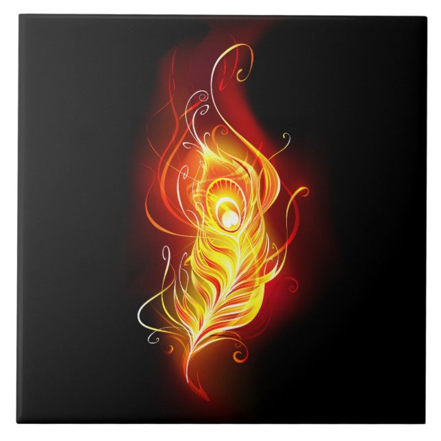 Carreau Plumes de paquetage de feu (Devant)
