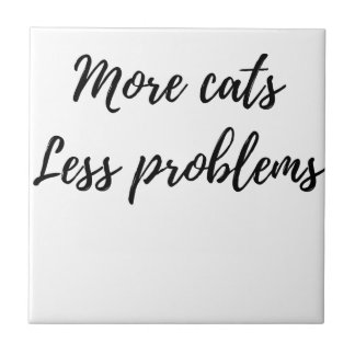 Carreau Plus de chats, moins de problèmes