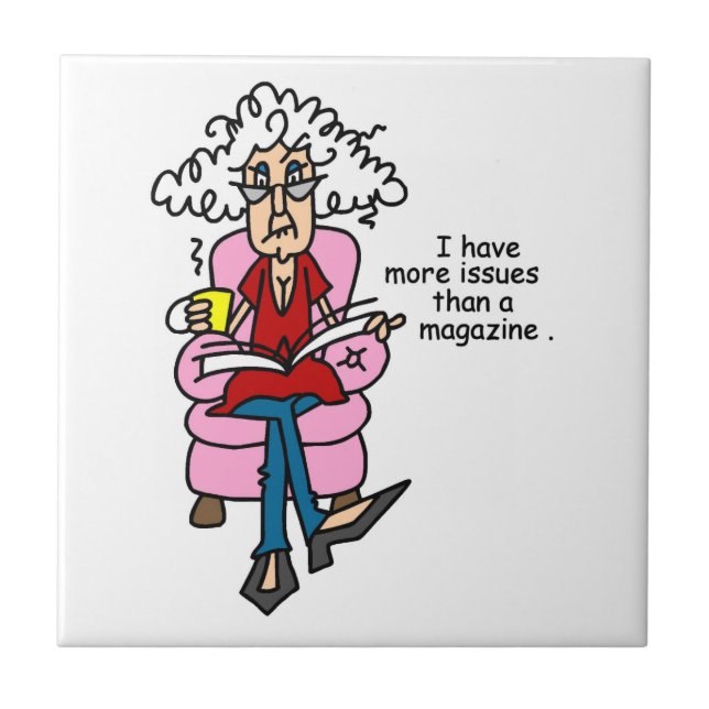 Carreau Plus de numéros qu'un Humour de magazine (Devant)