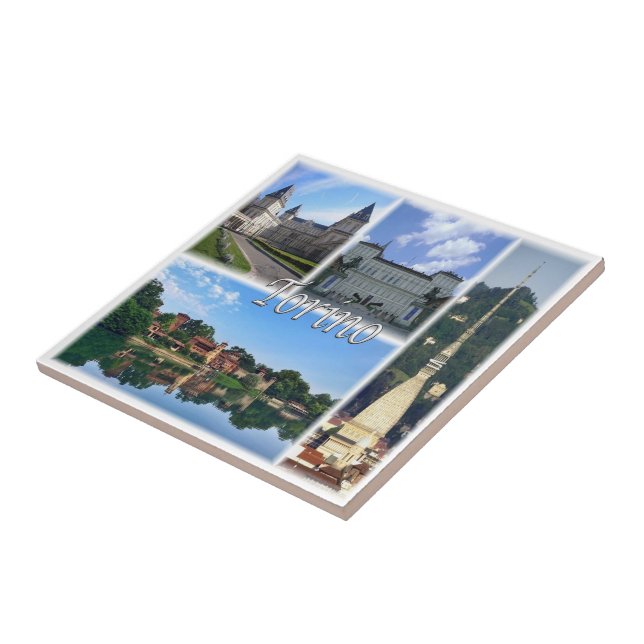 Carreau PMT004 TURIN, Mosaïque, Piémont, Italie, (Côté)