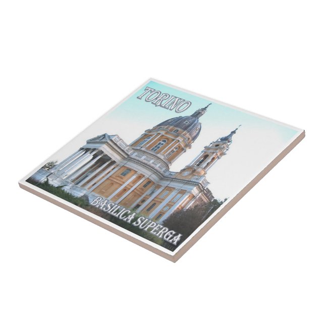 Carreau PMT007 Basilique de TURIN Superga, Italie, (Côté)