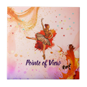 Carreau Point de Vue   Art de ballerine vibrant 