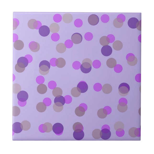 Carreau points roses, beige et violets (Devant)