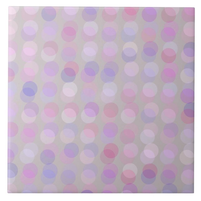 Carreau points roses, violets et gris (Devant)