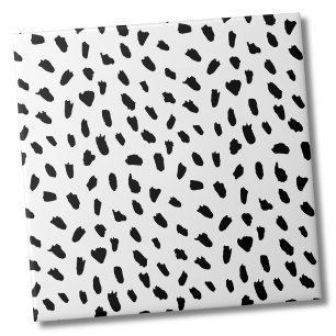 Carreau Points simples Motif noir blanc